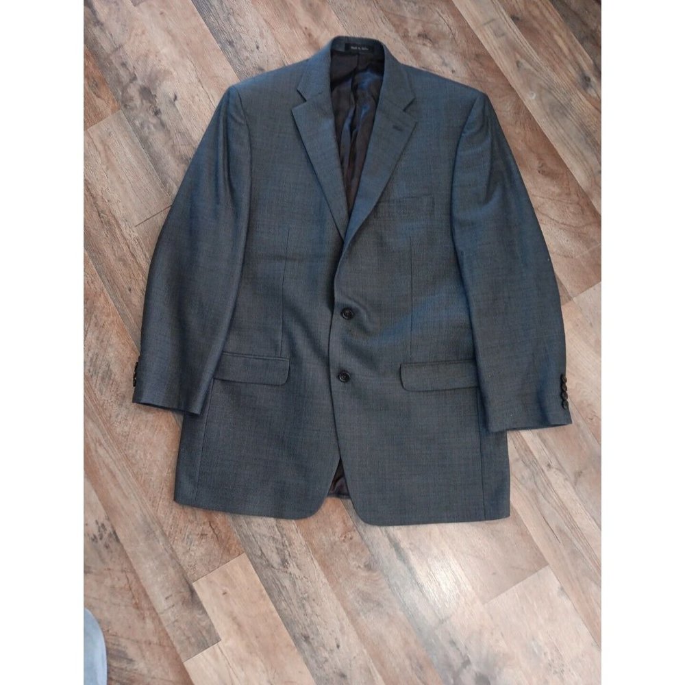 LAUREN RALPH LAUREN‎ Mens Size 42L Charcoal Grey Wool  Blend Blazer